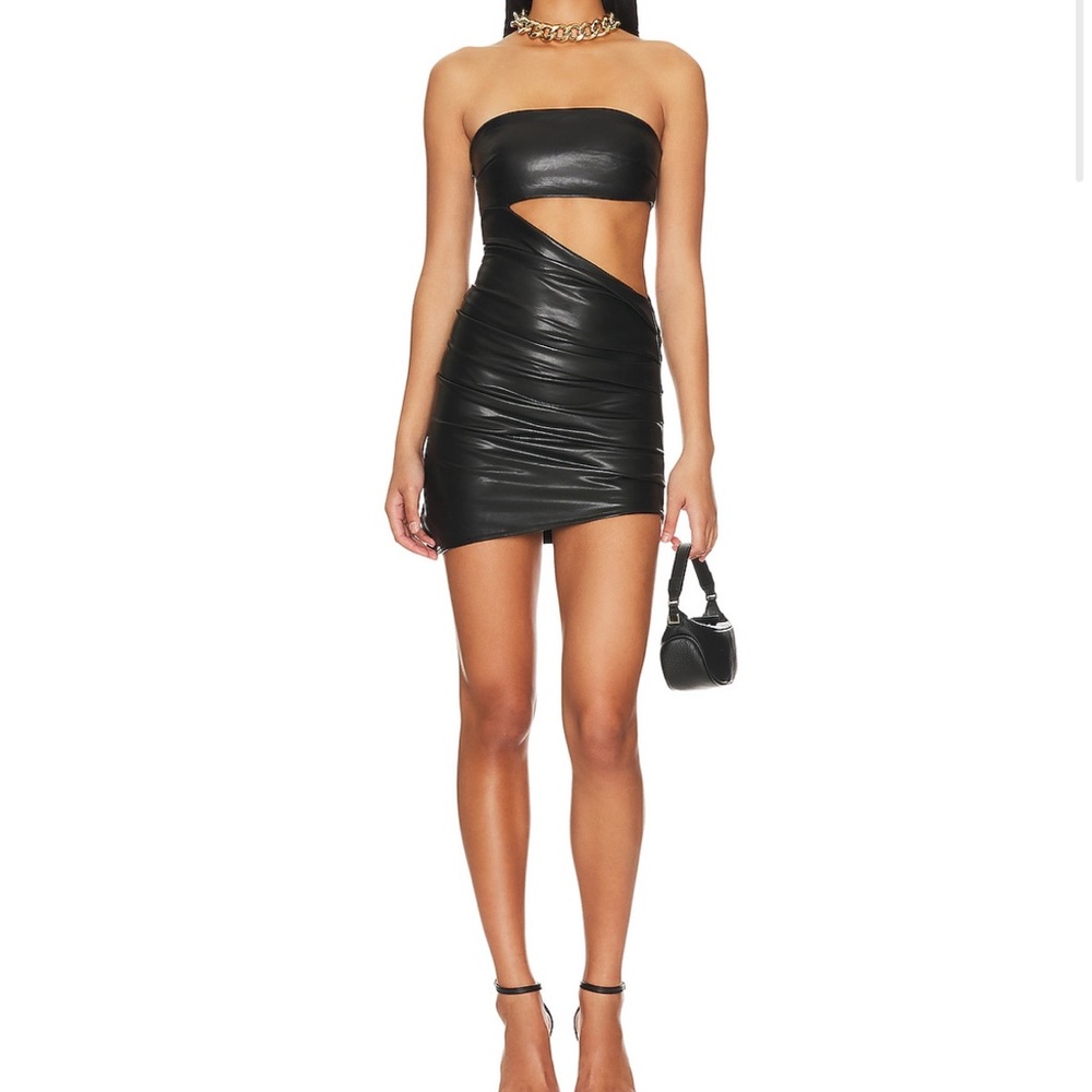 ❤️LOVERS AND FRIENDS Farrah faux leather mini dress